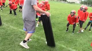 Youth Football Tackling Drills :: Foot Swoop and Upper Cuts