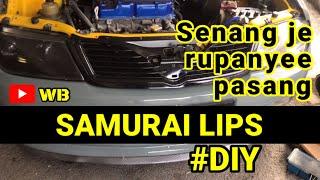 Cara mudah pasang samurai rubber lips #diy #samurai #easy #easydiy