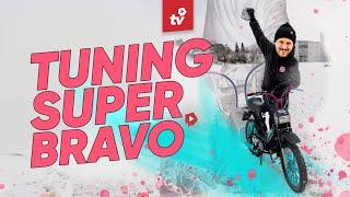 FLO's new mopedEscalation during TUNING | Piaggio Super Bravo VLOG 6