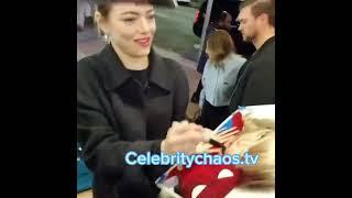 Emma Stone entertains fans while out promoting Poor Things