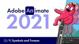 Adobe Animate 2021: Symbols and Tweens [#3] | Beginners Tutorial