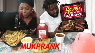 Sonny's BBQ MukPrank ~ Being MEAN To My Wife To Get Her Reaction