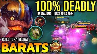 BARATS BEST BUILD 2024 | BUILD TOP 1 GLOBAL BARATS GAMEPLAY | MOBILE LEGENDS