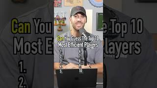 NAME THE TOP TEN MOST EFFICIENT PLAYERS IN NBA HISTORY (TRUE FG%)! #shorts #nba #game #stephencurry