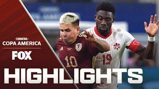 Venezuela vs. Canada Highlights | 2024 Copa América | Quarterfinals