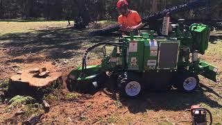 Bandit 2550XP stump grinder cutter with Greenteeth - FAST grinding!