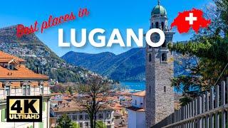 Lugano Switzerland Best Places | Lake Lugano, Swiss Italian Lakes 4K