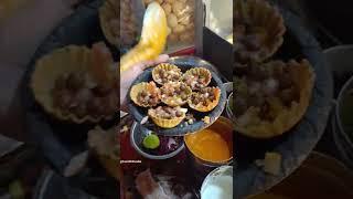 Katori Chaat Making In Just Rs.60 At Tiwari Bombay Bhel, Chaat Gali, Sadar Bazar, Agra | #shorts