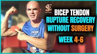 Bicep Tendon Rupture Recovery Without Surgery | Week 4-6