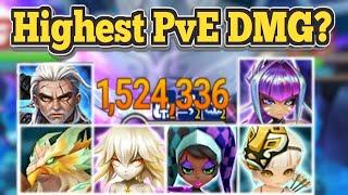 1.500.000 DAMAGE!?! Best PvE Dmg Unit Tests - Summoners War