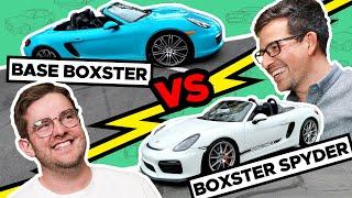 Porsche Boxster Spyder vs Base Boxster : Is the 981 Spyder Worth Triple the 981 Base?