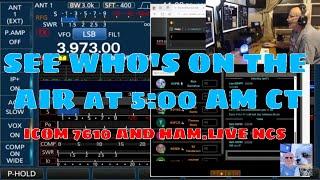 Live Net with the Icom 7610 Ham.Live and HDSDR