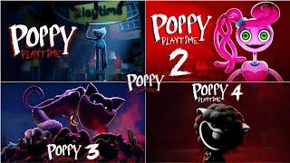 ALL POPPY PLAYTIME - TEASER TRAILERS | CHAPTER 1, 2 ,3 ,4 | OFFICIAL GAME TRAILER