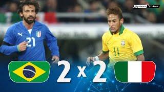 Brasil 2 x 2 Italia (Neymar x Pirlo) ● Amistoso 2013 Resumen y Goles HD