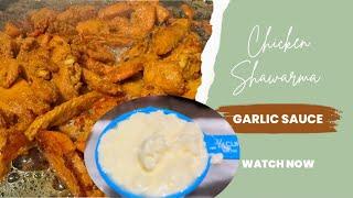 Garlic Sauce Recipe Restaurant Style | Home made Garlic Sauce | Easy Chicken Shawarma Recipe | 2024