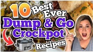 10 MIND-BLOWING DUMP & GO CROCKPOT RECIPES You Will GO CRAZY OVER! | EASY SLOW COOKER MEALS