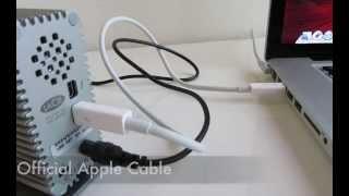 Official Apple Thunderbolt Cable vs Third Party Speed Test