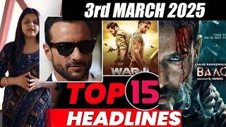 Top 15 Big News of Bollywood | 3rd MARCH 2025 | Salman Khan , Ramayana, Sunny Deol, Amir Khan