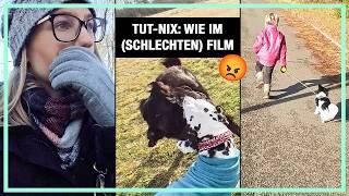 Our child walks the dog  Tut-Nix dog encounter like in the movies | Next artwork | Advent