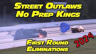 Street Outlaws No Prep Kings Invitational Eliminations Round 1 National Trail Raceway 2024