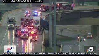 Cars struggle as wintry mix makes North Texas roads slick | NBCDFW