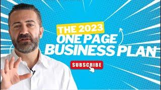 The 2023 one page Business plan