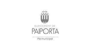 Ple ordinari municipal Paiporta 27-03-2025
