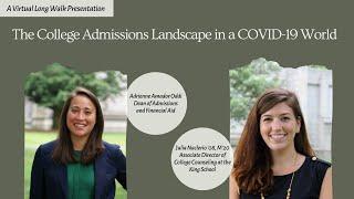 The College Admissions Landscape in a COVID-19 World