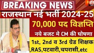 Rajasthan new vacancy 2024/राजस्थान न्यू वेकन्सी 2024/Raj Upcoming new vacancy 2024/latest news2024