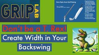 Zero Spin Axis Golf Swing - Creating Width in your Backswing - Drill - Lose the Lead Arm