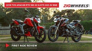 BS6 TVS Apache RTR 160 4V & RTR 200 4V First Ride Review: Specs I Price, Features, Exhaust Note
