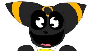 Monkey Umbreon (If The Eeveelutions were the smiling critters animation)