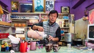 Bhutanese Tibetan Street Food in Thimphu, Bhutan - TIBETAN UNCLE! (Day 11)