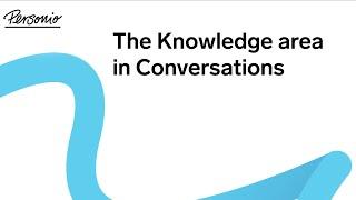 Knowledge area in Conversations