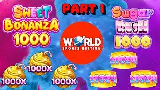 Sweet Bonanza 1000 & Sugar Rush 1000 on World Sports Betting (Part 1 Giveaway)