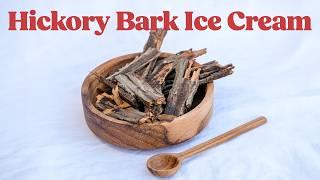 Making a "tree bark" flavored bowl of ice cream