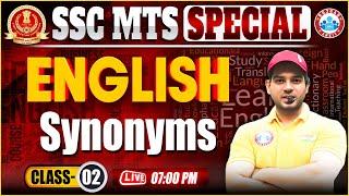 SSC MTS English Classes 2024 #2 | SSC MTS Synonyms | English for MTS 2024 by Sanjeev Sir | SSC RWA