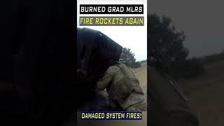 Russian Fired Rockets From Damaged Grad MLRS! #army