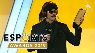 Streamer of the Year 2019 Winner: DrDisrespect Full Speech at EsportsAwards