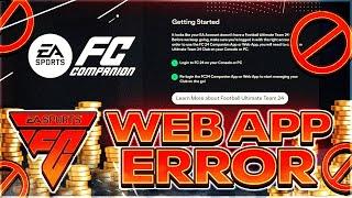 EAFC 24  WEB APP ERROR (EA ACCOUNT DOESN'T HAVE A FUT 24 CLUB)