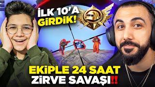 EKİPLE ZİRVE SAVAŞINDA SIRALAMA İLK 10'A GİRDİK!!  (EN ZORLU RANK MAÇLARI) | PUBG MOBILE