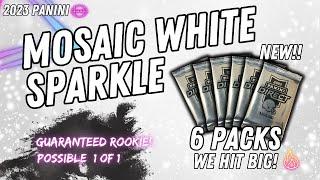 2023 Mosaic White Sparkle!! (Last?) These Packs are Amazing = Guaranteed Rookie & Possible 1/1!!