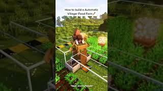 Minecraft: Automatic Villager Food Farm | #shorts