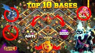 Top 10 *BEST* Town Hall 16 Base With Link | Th16 Anti Root Rider * CWL , PUSHING* Base .