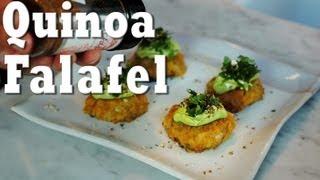 Vegan Quinoa Falafel with Tahini Avocado Dressing | Jason Wrobel