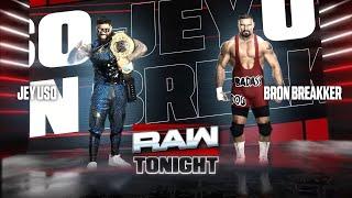 Jey Uso Vs Bron Breakker - WWE Raw 19/05/2025 (En Español)