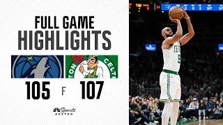 FULL GAME HIGHLIGHTS: The Jays, Derrick White lead the way for Celtics vs. Timberwolves