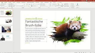 Folien mit Brush-Effekt in PowerPoint erstellen - Krasser Hack