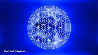 417Hz + 852Hz Blue Flame Flower of Life | Remove Negative Thoughts & Negative Energy | Reiki