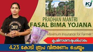 കൃഷിനാശനഷ്ടപരിഹാരം; 4.23 കോടി രൂപ വിതരണം ചെയ്യും| Crop Insurance| PMFBY| PM Fasal Bima Yojana| News|